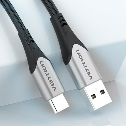 USB 2.0 A naar USB-C 3A kabel 0,5m Ventie CODHD grijs