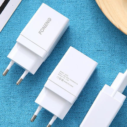 Ladegerät Foneng 1x USB K210 + USB Lightning Kabel