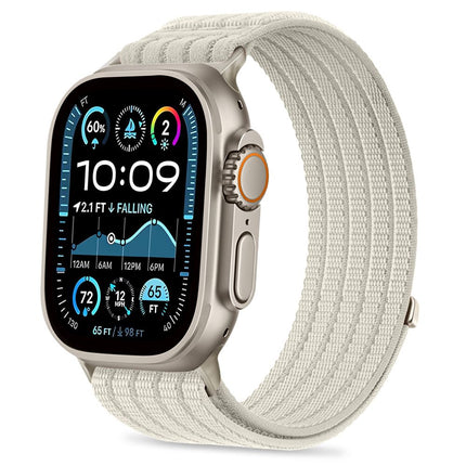 Tech-Protect Nylon Sport Apple Watch 8 / 9 / 10 / 11 / SE / Ultra (44 / 45 / 46 / 49 mm) bandje – Starlight