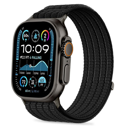 Tech-Protect Nylon Sport Apple Watch 8 / 9 / 10 / 11 / SE / Ultra (44 / 45 / 46 / 49 mm) bandje – zwart