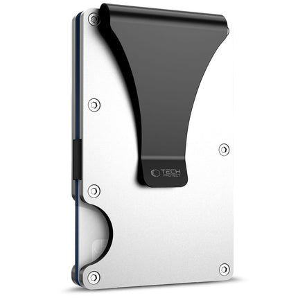 Metalen Kaarthouder Portemonnee – RFID-blokkerende Creditcardhouder Zilver