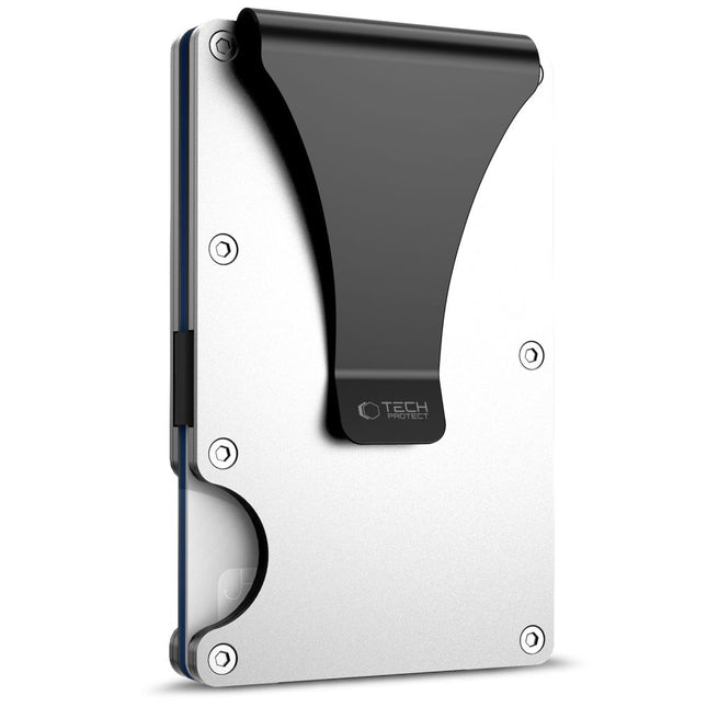 Metalen Kaarthouder Portemonnee – RFID-blokkerende Creditcardhouder Zilver