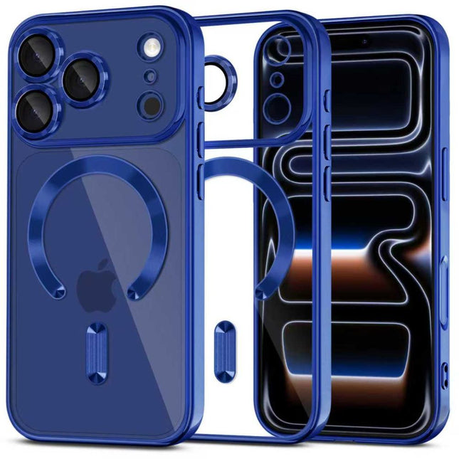 iPhone 17 Pro Max hoesje magnetische lens bescherming diepblauw deep blue