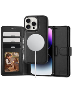 iPhone 16 Pro hoesje magneet wallet boekcase 2in1 case magsafe