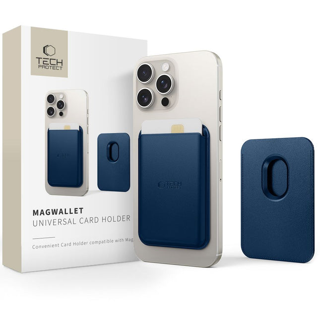 Magnetic MagSafe Card Holder - Blauw