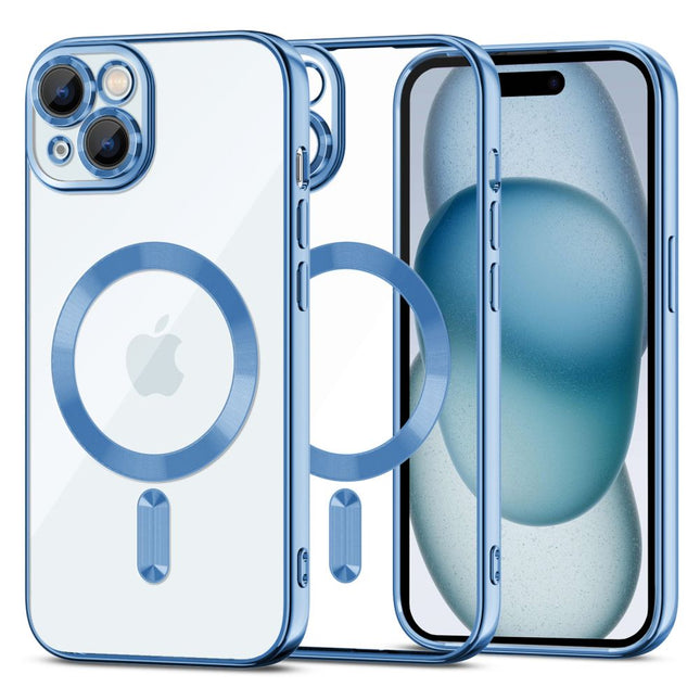 iPhone 15 Hoesje Matte Magsafe Sky Blauw