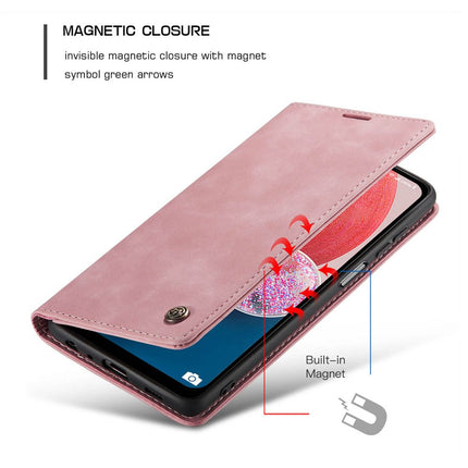 Samsung Galaxy A13 4G hoesje Retro Wallet Case roze