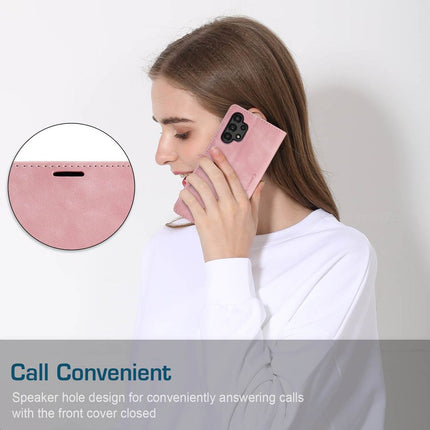 Samsung Galaxy A13 4G hoesje Retro Wallet Case roze
