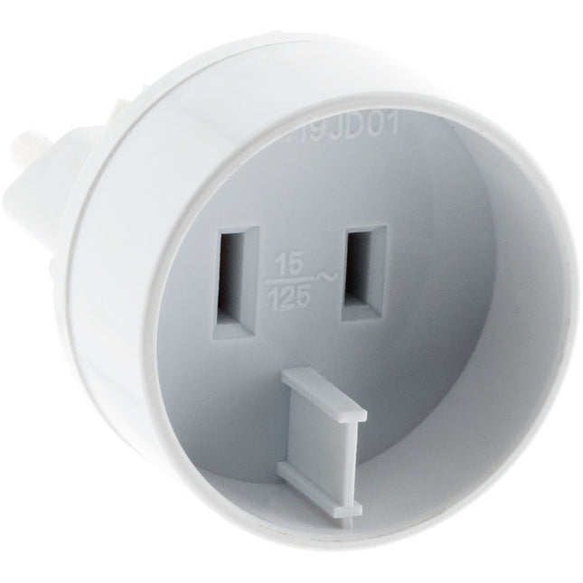 Reissteker TRAVEL adapter EURO ST. / CONTRA USA wit