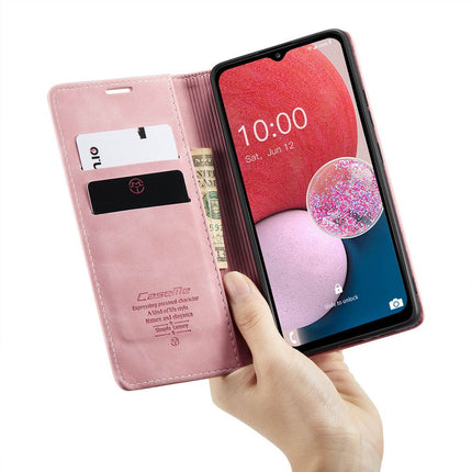 Samsung Galaxy A13 4G hoesje Retro Wallet Case roze