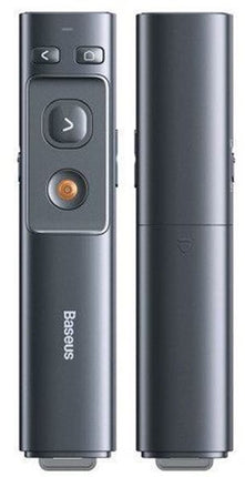Baseus - Wireless Laser Pointer (ACFYB-0G) - with Remote Control Infrared System, for Windows/Mac, Magnet Design - Grey