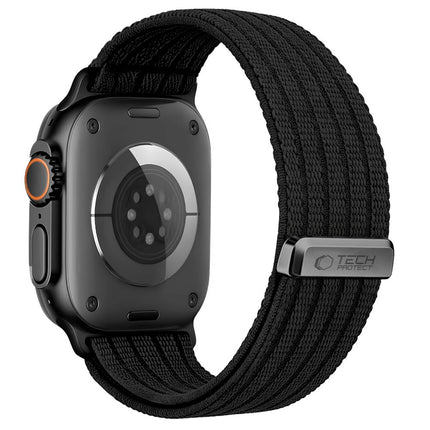 Tech-Protect Nylon Sport Apple Watch 8 / 9 / 10 / 11 / SE / Ultra (44 / 45 / 46 / 49 mm) bandje – zwart