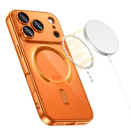 iPhone 17 Pro hoesje magnetische lens bescherming oranje