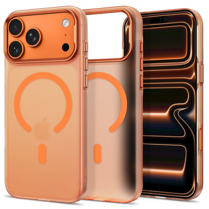 iPhone 17 Pro Max  / iPhone 18 Pro Max - Camera Border High Quality Magsafe Case - Oranje