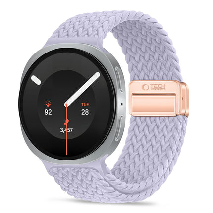 Samsung Galaxy Watch 8-serie 40 / 44 / 46 mm bandje – Periwinkle, nylon, magnetische sluiting
