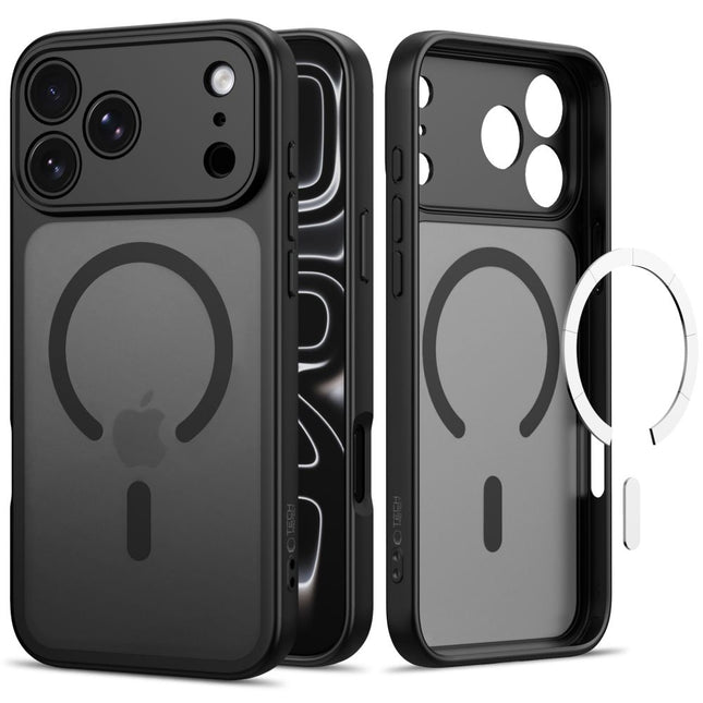 iPhone 17 Pro Max / iPhone 18 Pro Max Hoesje Matte Magsafe Zwart Camera lens protector