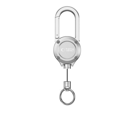Uittrekbare Telefoonkoord Anti-diefstal Veiligheidsketting zilver