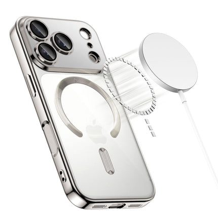 iPhone 17 Pro hoesje magnetische lens bescherming zilver