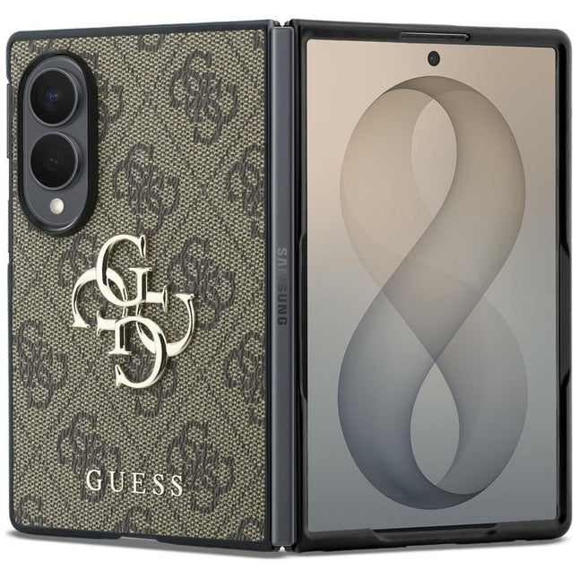 GUESS Hardcase 4G Big Logo Hoesje (GUHCZFW84GMGBR) voor Samsung Galaxy Z Fold8 – Bruin