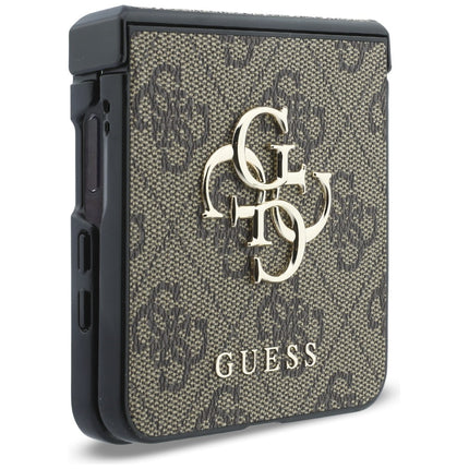 GUESS Hardcase 4G Big Logo Hoesje (GUHCZF84GMGBR) voor Samsung Galaxy Z Flip8 – Bruin