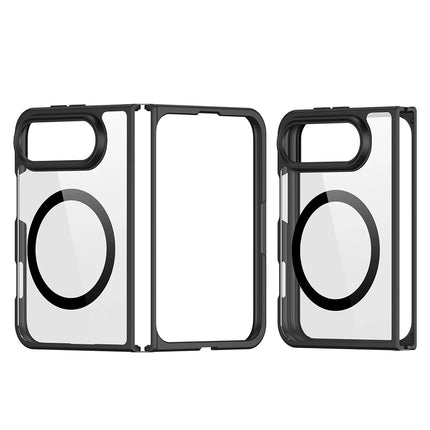 Dux Ducis Aimo MagSafe Hoesje voor iPhone Duo – Zonder Scharnierbescherming – Zwart