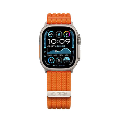 Tech-Protect Nylon Sport Apple Watch 8 / 9 / 10 / 11 / SE / Ultra (44 / 45 / 46 / 49 mm) bandje – Orange