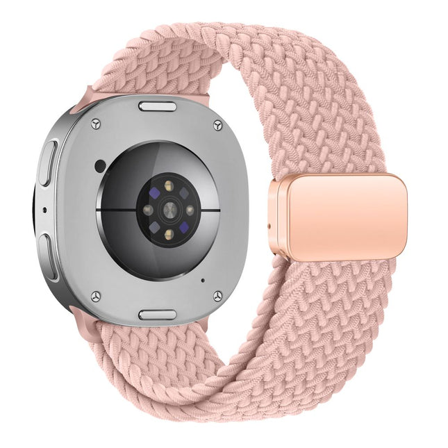 Samsung Galaxy Watch 8-serie 40 / 44 / 46 mm bandje – Dusty Rose, nylon, magnetische sluiting