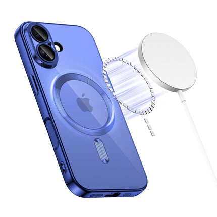 iPhone 17 hoesje MAGSAFE SHINY MIST BLUE