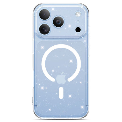 iPhone 17 Pro Max / iPhone 18 Pro Max - glitters Camera Border High Quality Magsafe Case - Transparant