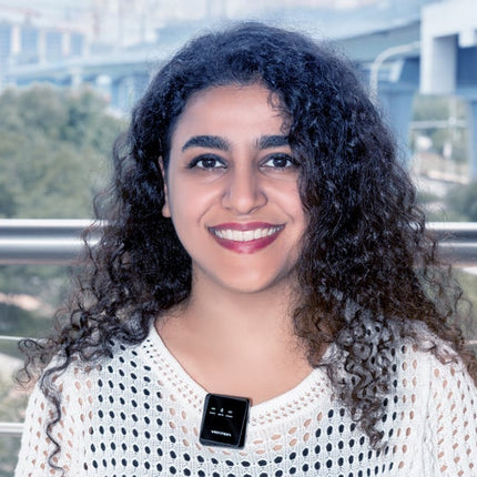 Draadloze microfoon x2 Vention NCBB0 USB-C (zwart)