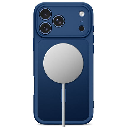 iPhone 17 Pro Max / iPhone 18 Pro Max-hoesje – mat, MagSafe, deep blue, met cameralensbeschermer