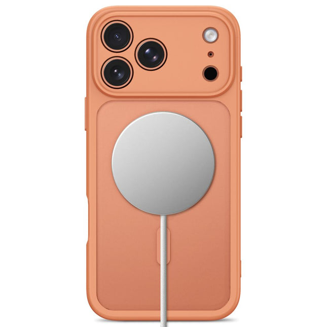 iPhone 17 Pro / iPhone 18 Pro Hoesje Matte Magsafe Oranje Camera lens protector