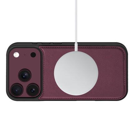 iPhone 17 Pro  / iPhone 18 Pro hoesje boekcase mapje wallet donker kersenrood