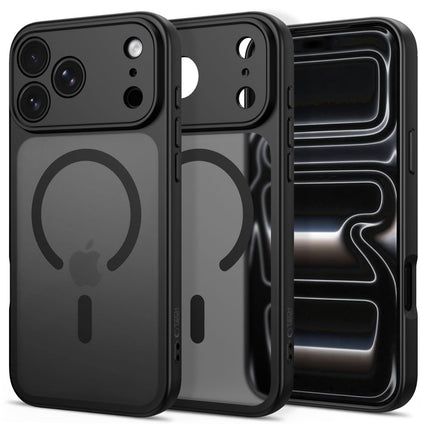 iPhone 17 Pro Max / iPhone 18 Pro Max Hoesje Matte Magsafe Zwart Camera lens protector