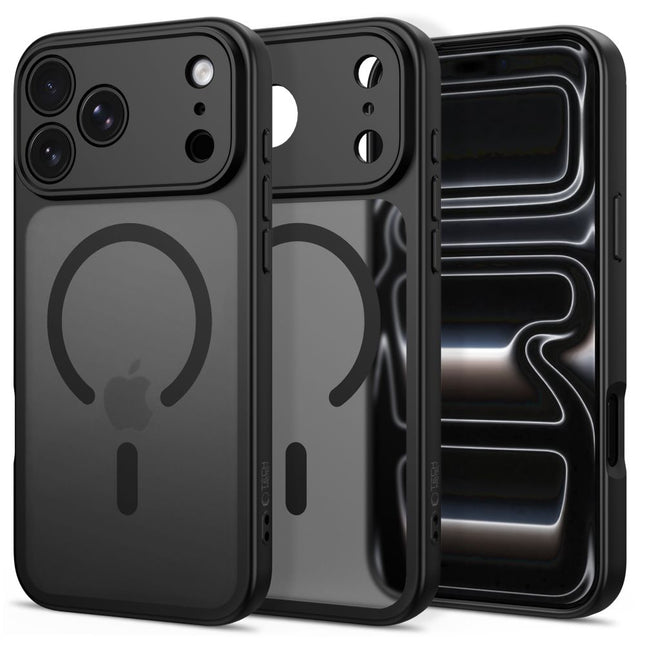 iPhone 17 Pro Max / iPhone 18 Pro Max Hoesje Matte Magsafe Zwart Camera lens protector