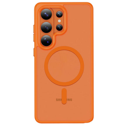 Samsung Galaxy S26 Ultra hoesje magsafe matte Case oranje