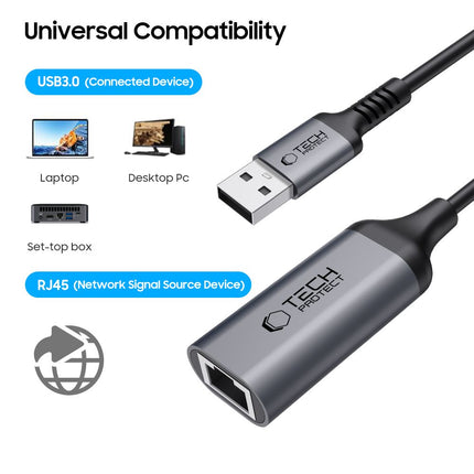 Adapter USB-A naar RJ45 1000mbps