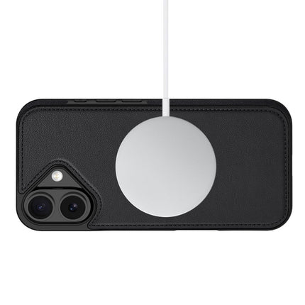 iPhone 17 Hoesje 2-in-1 Wallet Book Case MagSafe Zwart