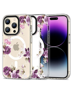 iPhone 15 Pro hoesje case backover spring floral