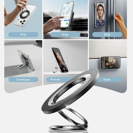 MAGNETIC MAGSAFE PHONE RING BLACK