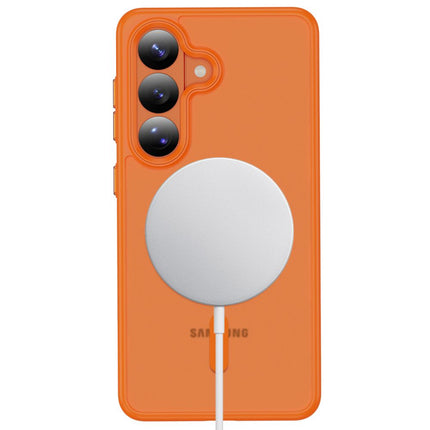 Samsung Galaxy S26 hoesje magsafe matte Case oranje