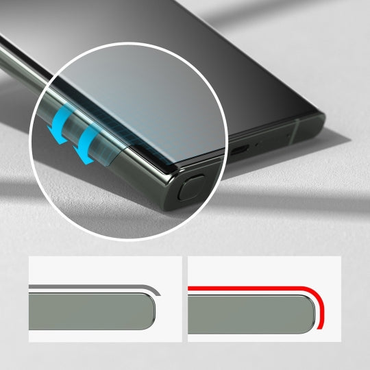Samsung S23 Ultra / S22 Ultra Screenprotector Privacy Tempered Glass