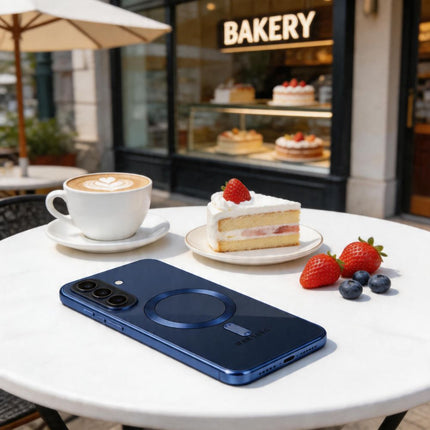 Samsung Galaxy A57 5G Hoesje Magnetic Magsafe Case - NAVY BLUE