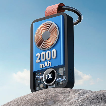 Tragbares kabelloses Ladegerät für Smartwatch Joyroom JR-WQW01 2000 mAh Schwarz