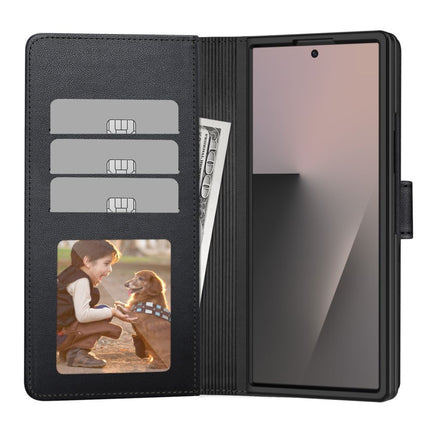 Samsung Z Fold 8 Ultra Mapje Wallet Case - Zwart