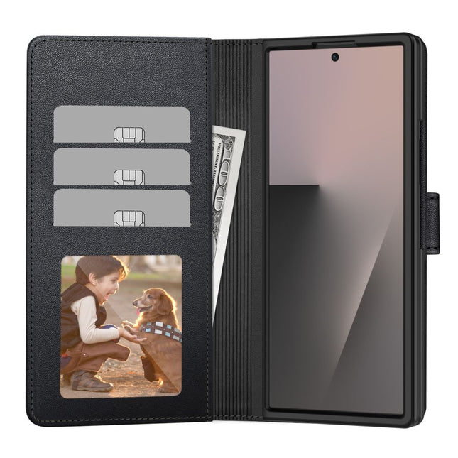 Samsung Z Fold 8 Ultra Mapje Wallet Case - Zwart