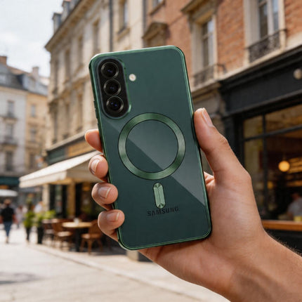 Samsung Galaxy A37 5G Hoesje Magnetic Magsafe Case - JUNGLE GREEN