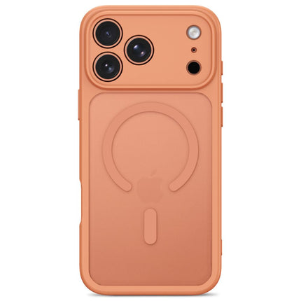iPhone 17 Pro / iPhone 18 Pro Hoesje Matte Magsafe Oranje Camera lens protector