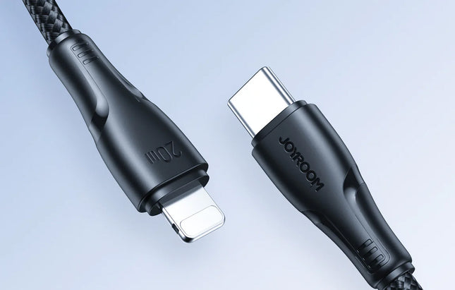 USB-C-Kabel für Lightning Joyroom S-2024N1-PD 20W 2m (Schwarz)