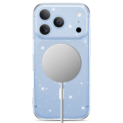 iPhone 17 Pro Max / iPhone 18 Pro Max - glitters Camera Border High Quality Magsafe Case - Transparant